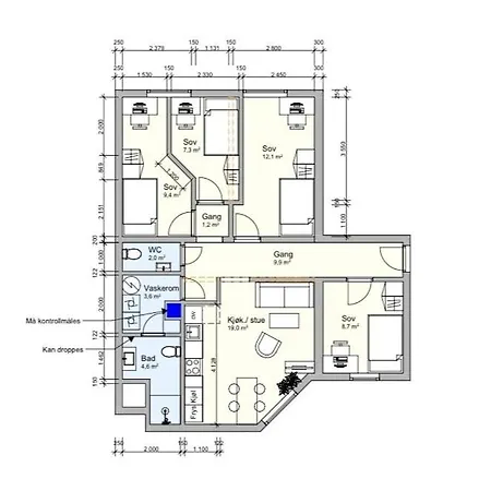4 Bedroom Penthouse Appartment, Right On The Mainstreet Kongsberg Exterior photo