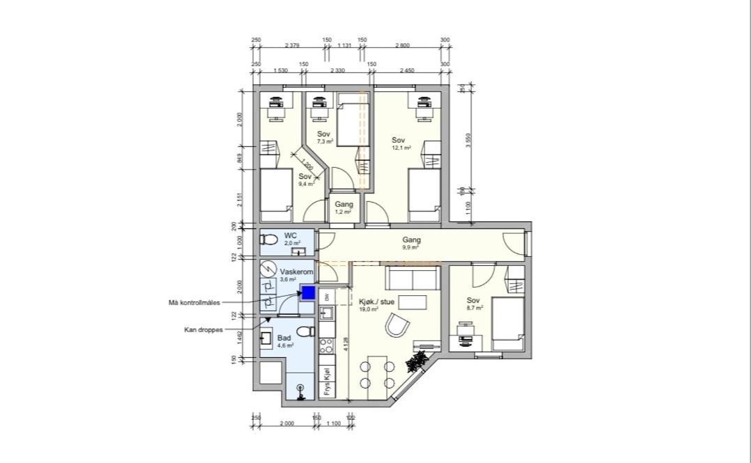 4 Bedroom Penthouse Appartment, Right On The Mainstreet Kongsberg